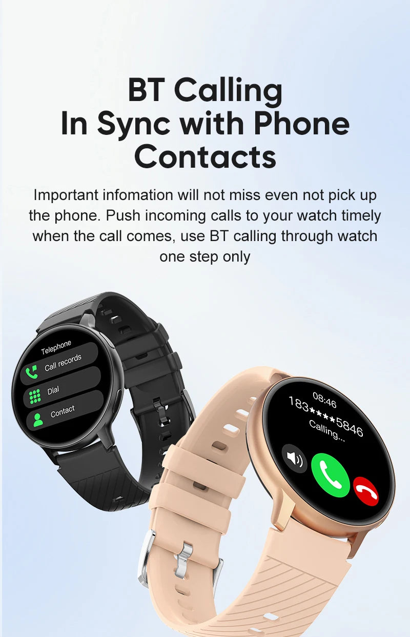 Smart Watch Women Fashion Watches Custom Dial Sport Fitness Health Tracker Smartwatch for Android IOS 2026