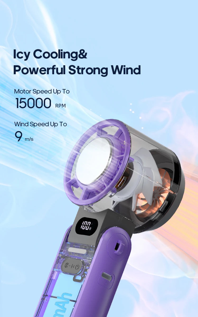 Outdoor Foldable Portable Handheld Fan Mini Cooling fan