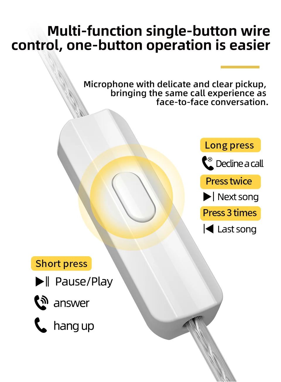 Hybrid In-ear Earphone Sport Noise Cancelling Headset PRO