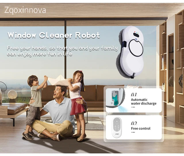 Glass Washer Home Appliance Robot .Smart Cleaning Robot Electric Floor Mops