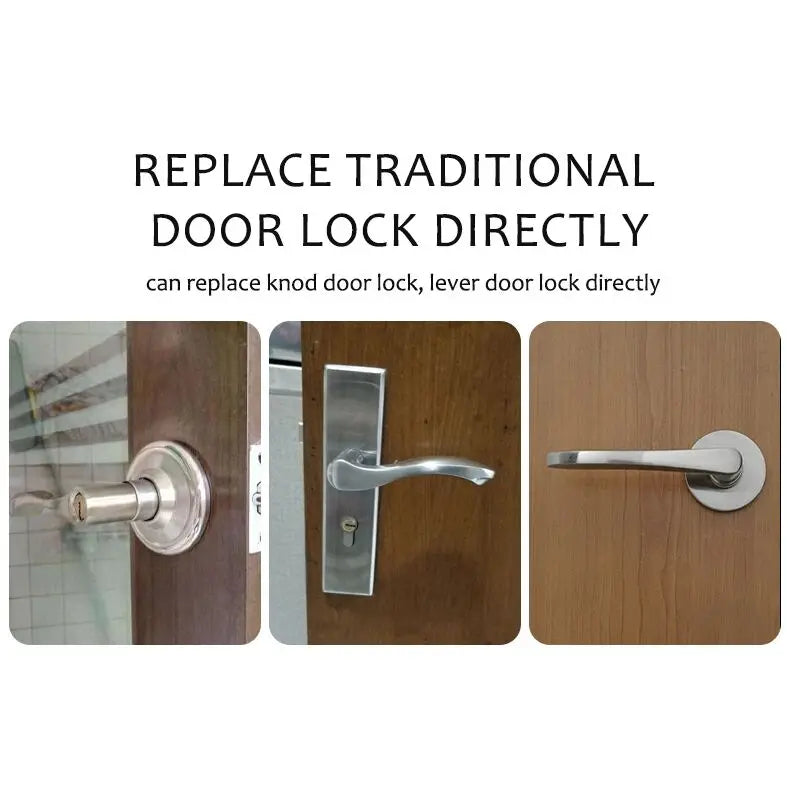 Phantom Password Fingerprint  Smart Management APP Handle  Door Lock for Home Office Hotel Multiple Unlocks way