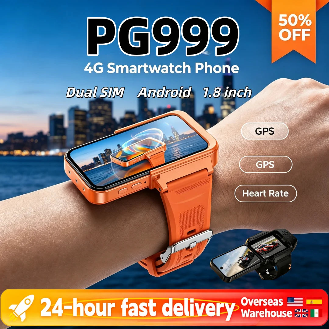 4G Smartwatch Phone GPS. Dual SIM. Touch Screen