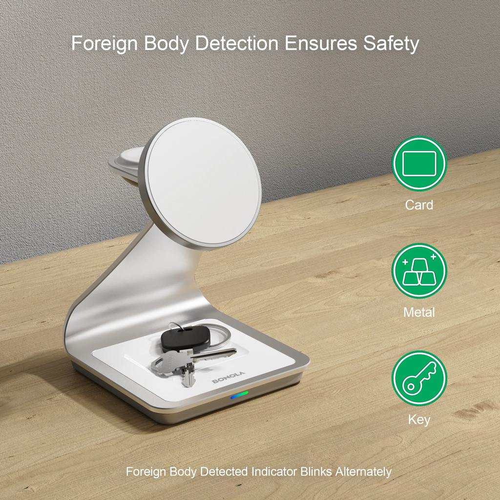 Magnetic 3 in 1 Wireless Charger for iPhone 17/16/15/13/14/12 30W Wireless Charging Station for Apple Watch/AirPods Pro