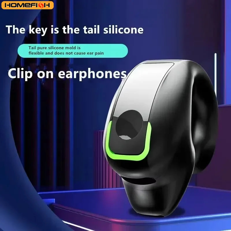 BT  Earphone Clip On Monaural Inear Motion Stereo Bone Conduction Gd28  Wireless Earphone Mini Monaural Tws