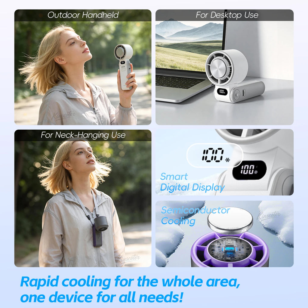 Outdoor Foldable Portable Handheld Fan Mini Cooling fan