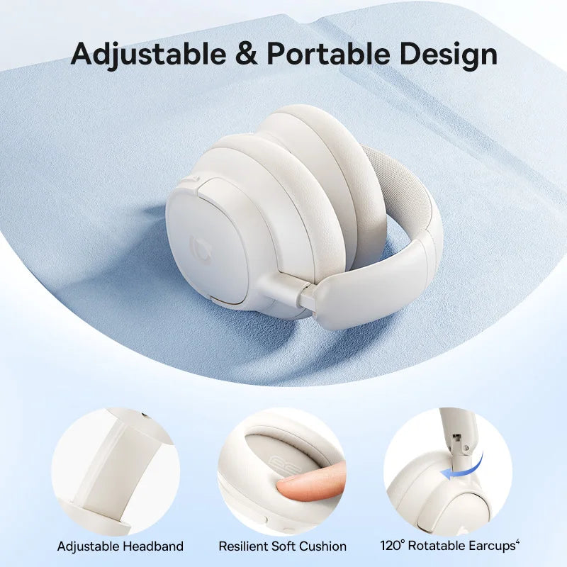 Wireless Headphones Bluetooth 6.0 Noise Canceling