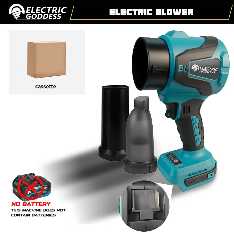 Electric Air Blower Leaf Fan Handheld Super Strong Wind Jet Blower
