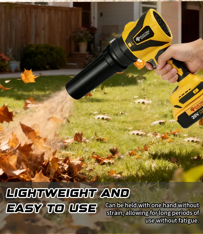 Electric Air Blower Leaf Fan Handheld Super Strong Wind Jet Blower