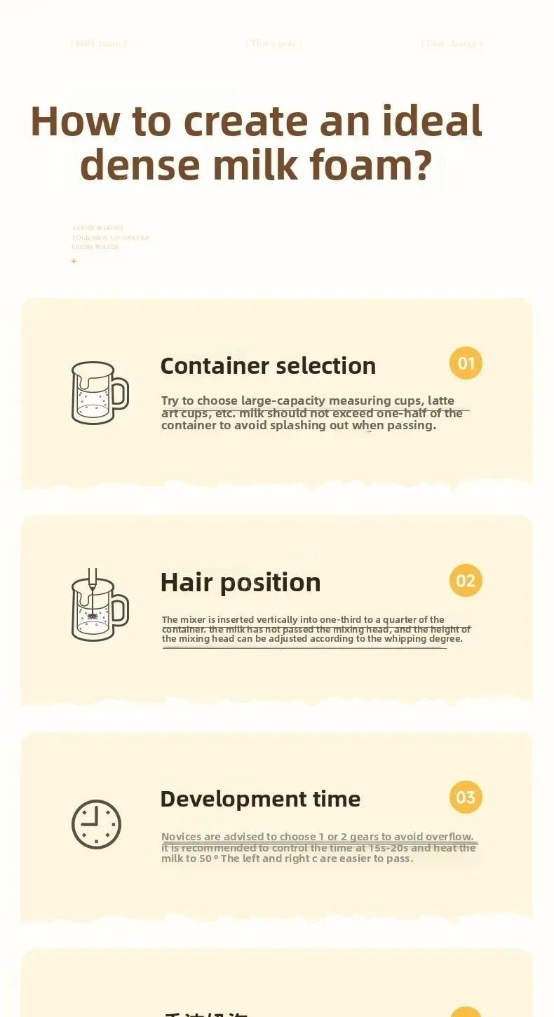 Wireless Milk Frother Electric Handheld Blender Stainless Steel Mini Coffee Maker Whisk Mixer For Coffee Cappuccino Cream