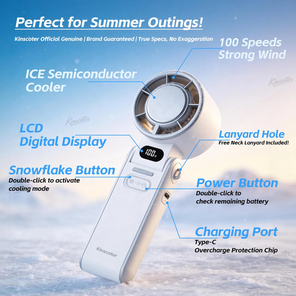 Outdoor Foldable Portable Handheld Fan Mini Cooling fan