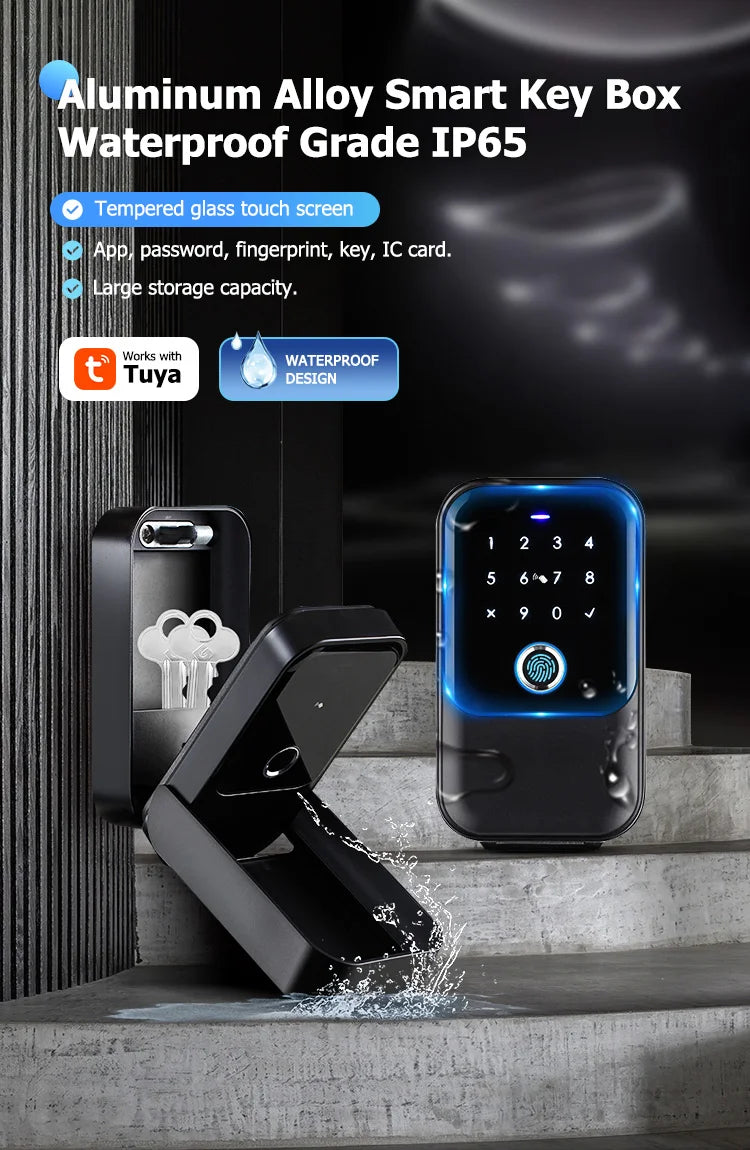 Smartkey Lock Box Home Key Wireless Smart-lock Box Electronic Key Box App Digital Code Bluetooth Key Safe Padlock for Host