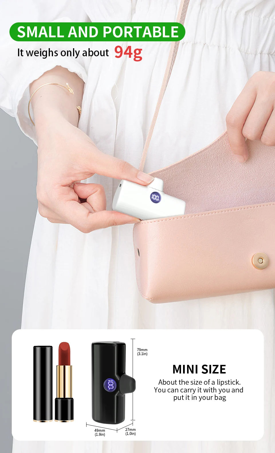 Fast Charging Power Bank Portable Charger .External Battery