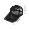 Sunhat with Solar Fan Outdoor Sun Protection Hat USB Rechargeable Fan