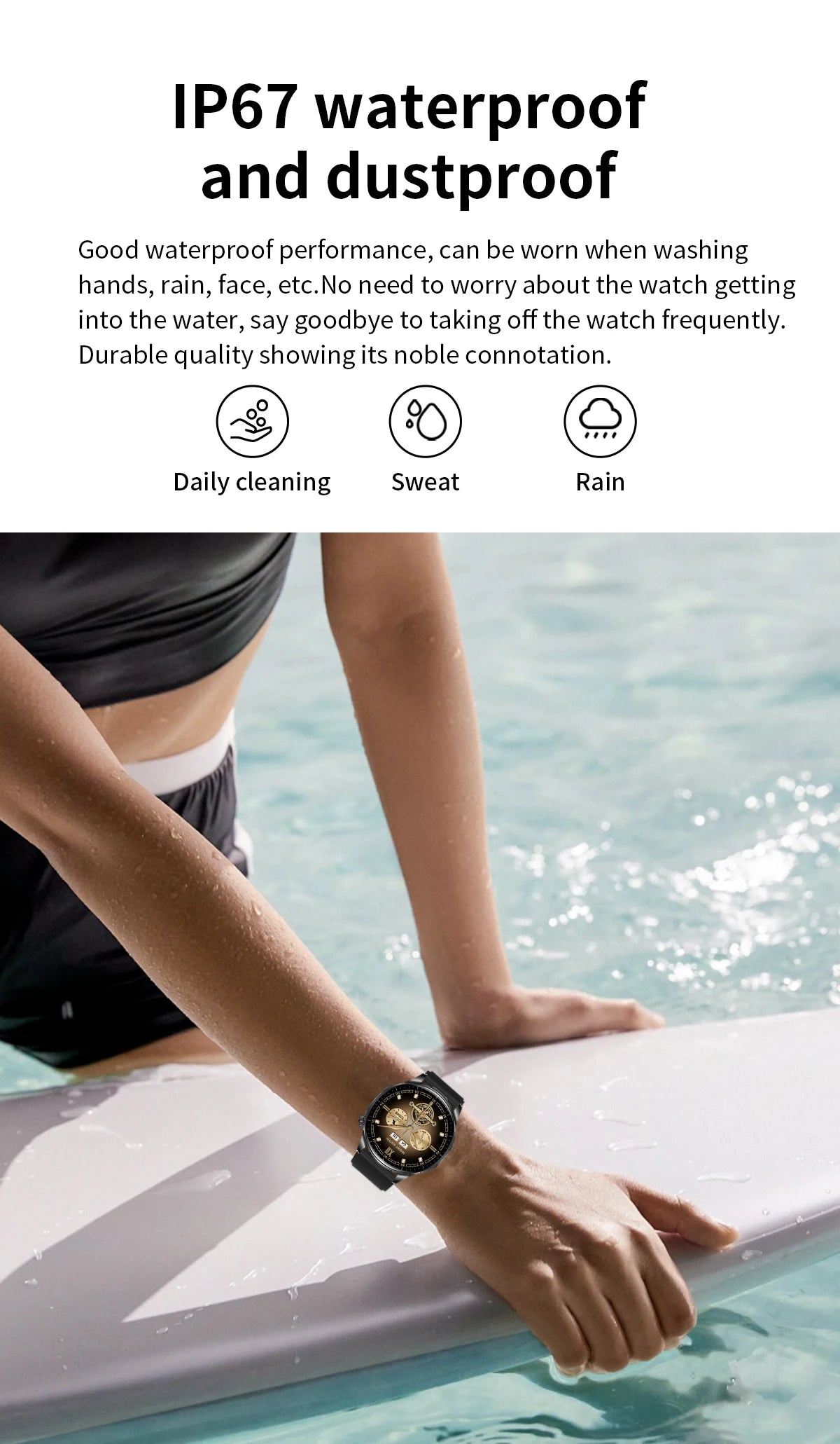 2-in-1 Smart Watch & Wireless Earbuds – Fitness Tracker with Bluetooth Music