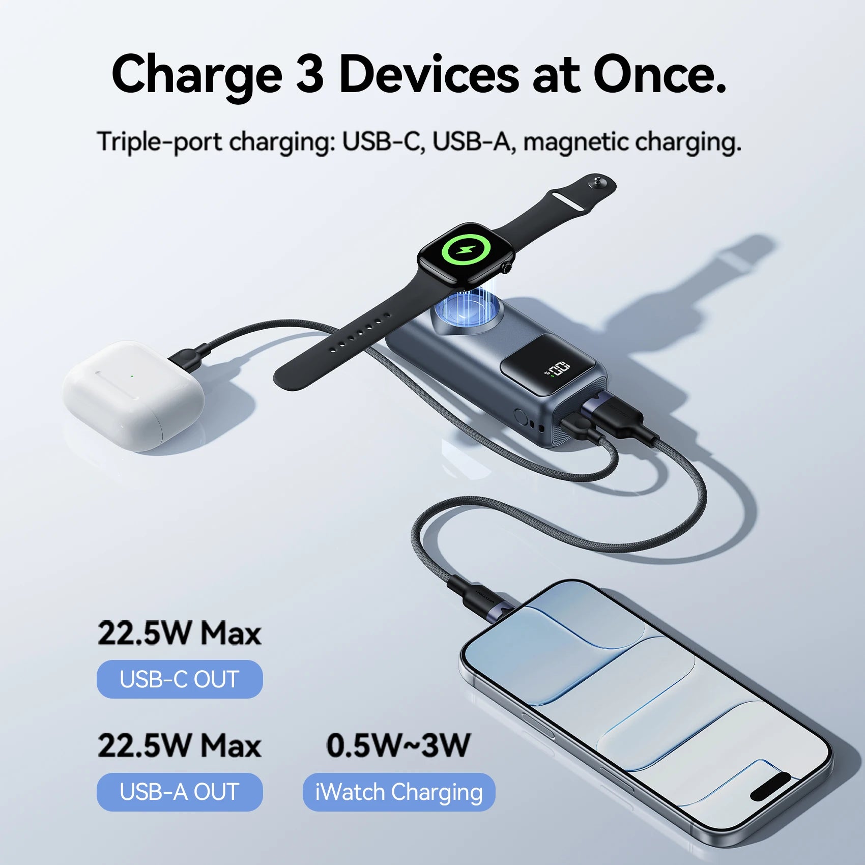 10000mAh Mini Power Bank 22.5W Fast Charging