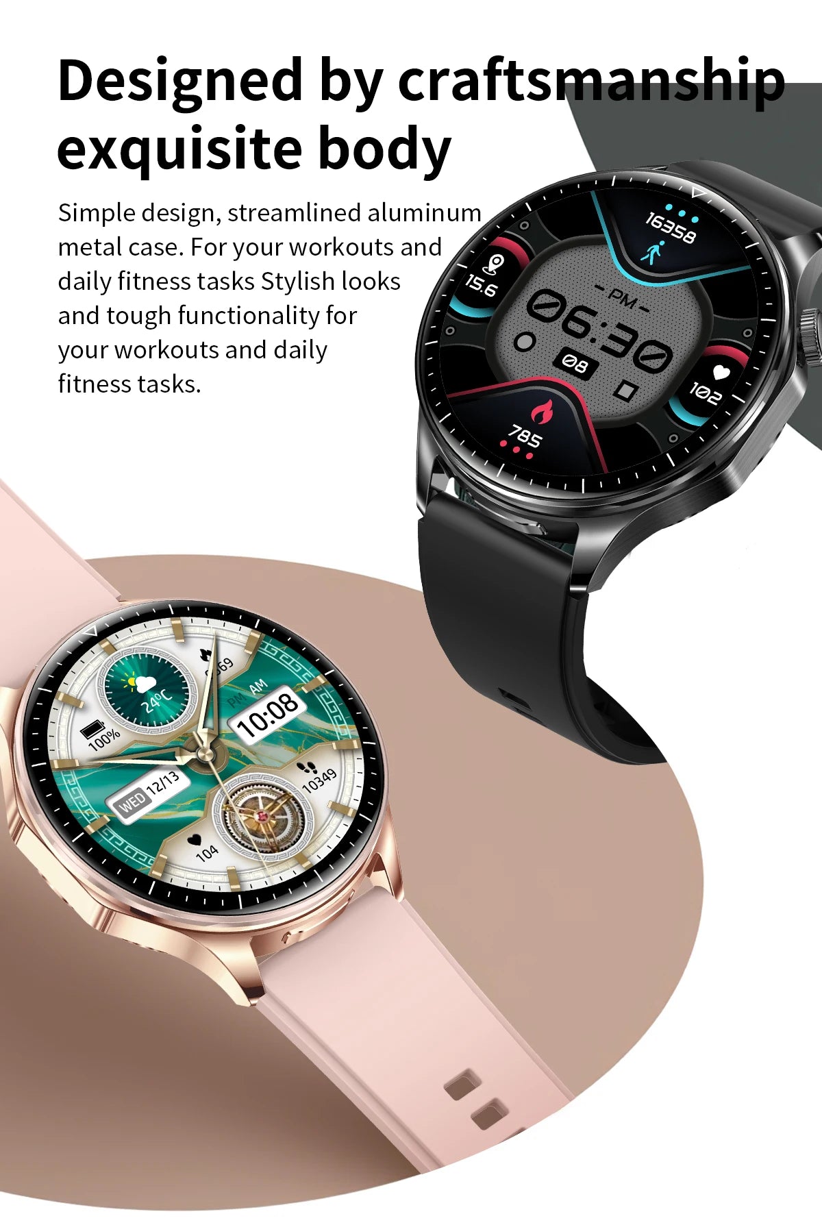 2-in-1 Smart Watch & Wireless Earbuds – Fitness Tracker with Bluetooth Music
