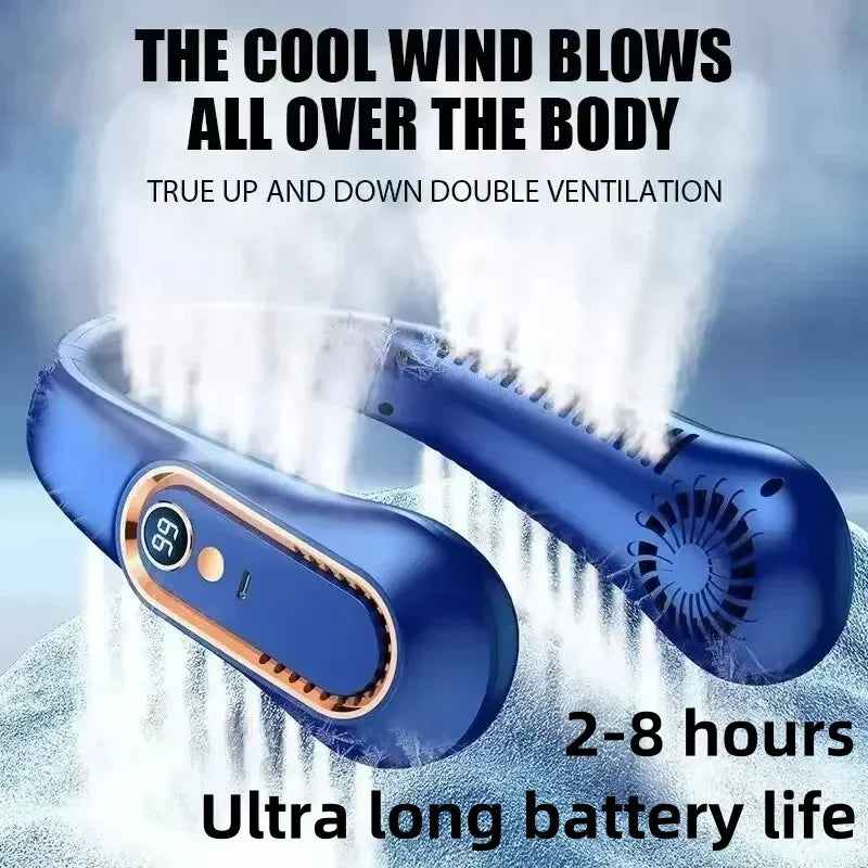 Neck Fan Portable Mini Rechargeable  Electric Air Cooler