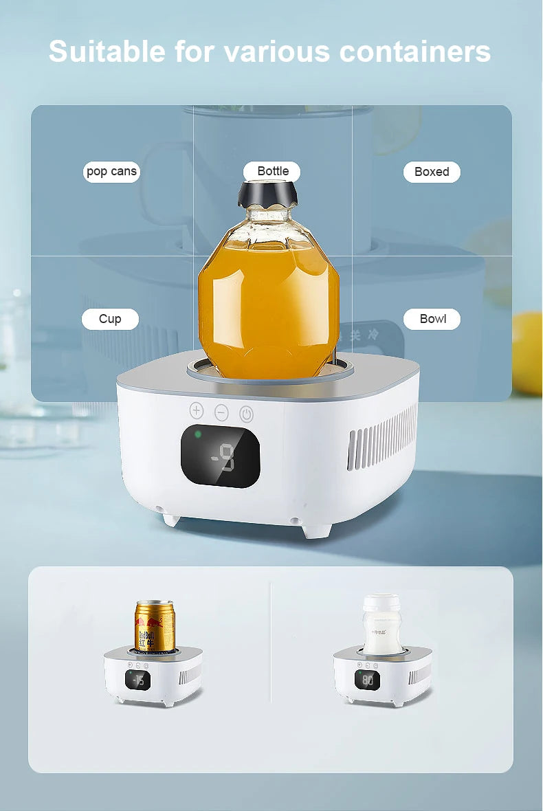 Smart Refrigerator Beverage Fast Cooler Cup Electric Bottle Can Water Soda Drinks Cooling Mug Ice  Car & Home Refrigeration Cup
