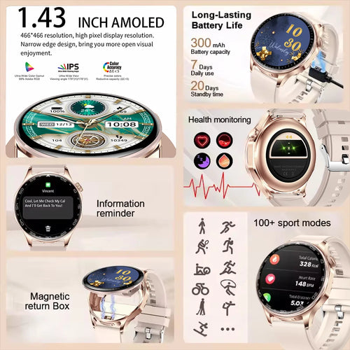 2-in-1 Smart Watch & Wireless Earbuds – Fitness Tracker with Bluetooth Music