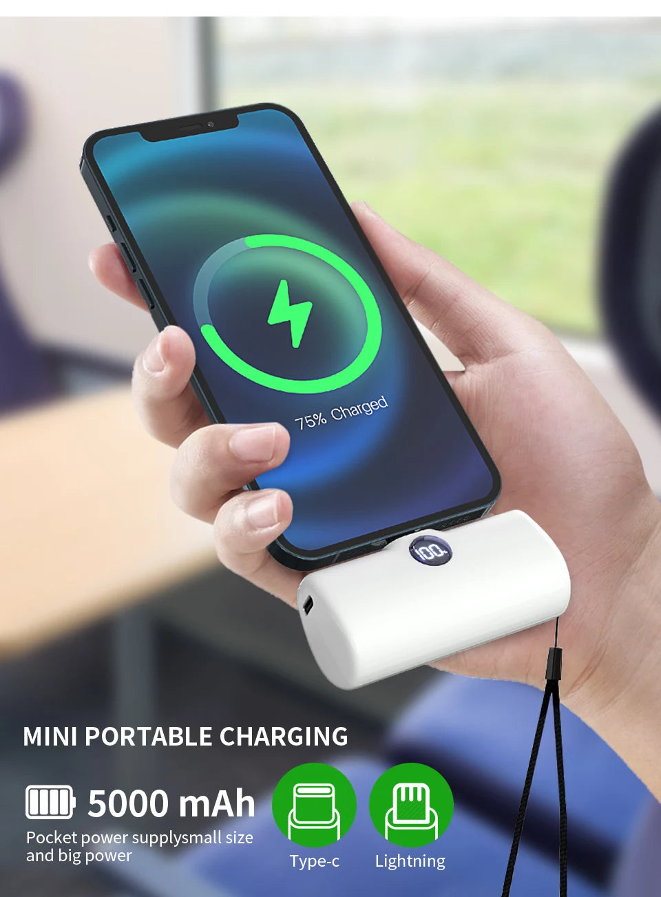 Fast Charging Power Bank Portable Charger .External Battery