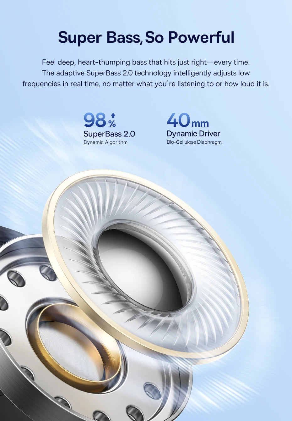 Wireless Headphones Bluetooth 6.0 Noise Canceling