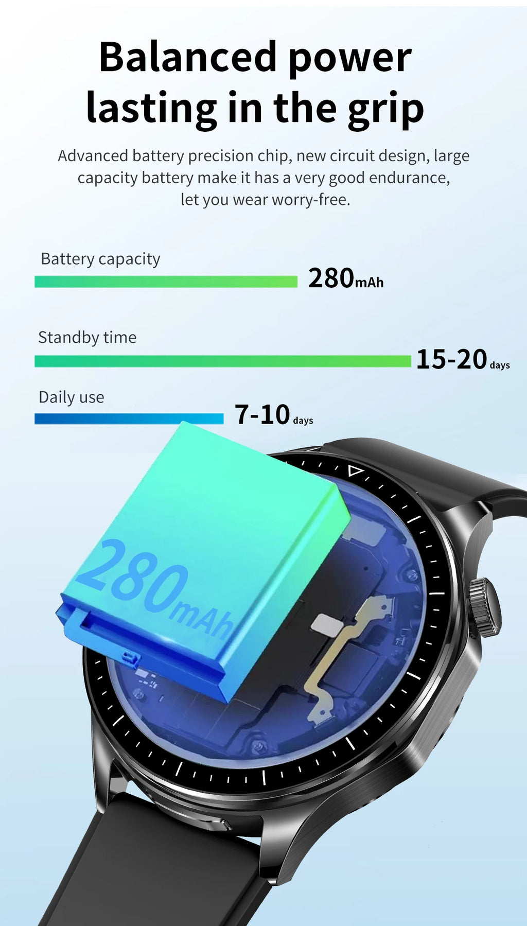 2-in-1 Smart Watch & Wireless Earbuds – Fitness Tracker with Bluetooth Music