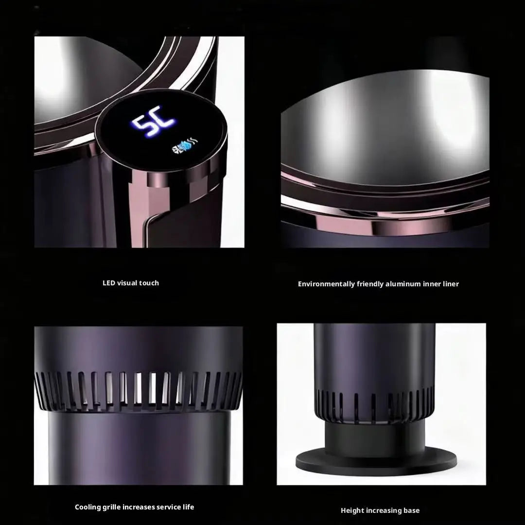 Portable Smart Cooling and Heating Cup with Temperature Display 2-in-1 Cup