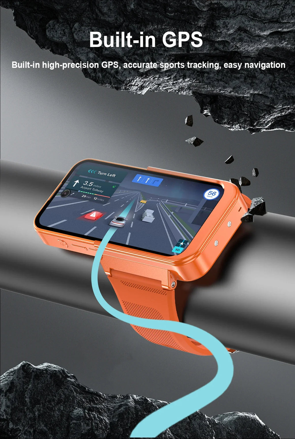 4G Smartwatch Phone GPS. Dual SIM. Touch Screen