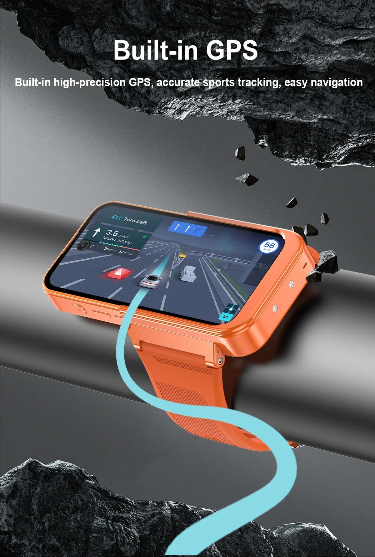 4G Smartwatch Phone GPS. Dual SIM. Touch Screen