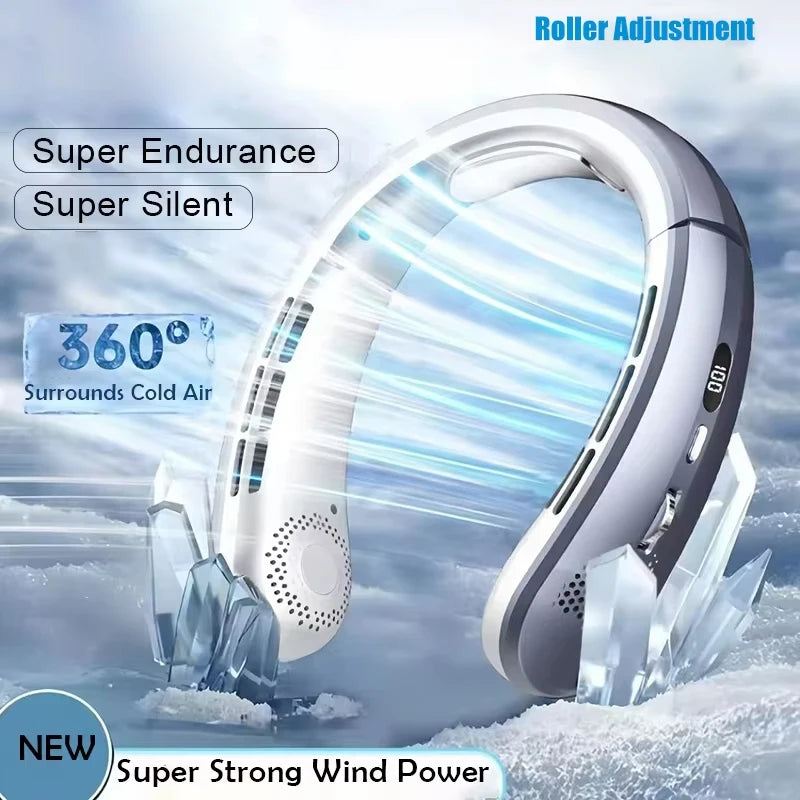 Neck Fan Portable Mini Rechargeable  Electric Air Cooler
