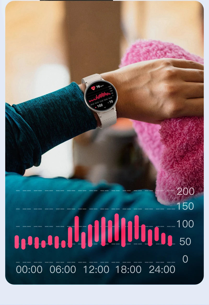 Smart Watch Women Fashion Watches Custom Dial Sport Fitness Health Tracker Smartwatch for Android IOS 2026