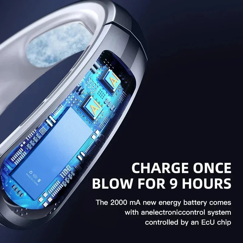 Neck Fan Portable Mini Rechargeable  Electric Air Cooler