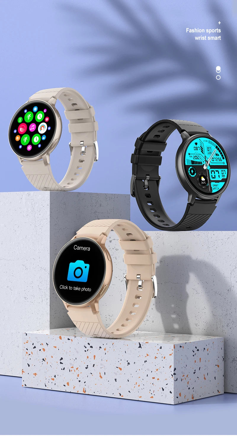 Smart Watch Women Fashion Watches Custom Dial Sport Fitness Health Tracker Smartwatch for Android IOS 2026