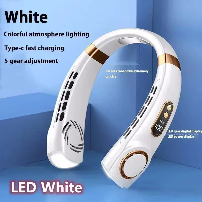 Neck Fan Portable Mini Rechargeable  Electric Air Cooler