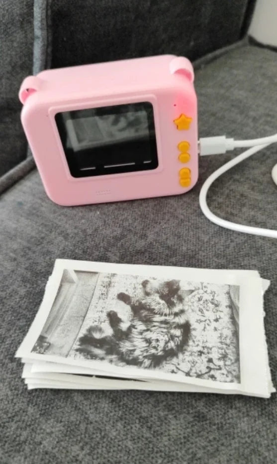 Digital Children Camera Photography Instant Print Photo 1080P HD Video Recorder Mini Thermal Printer