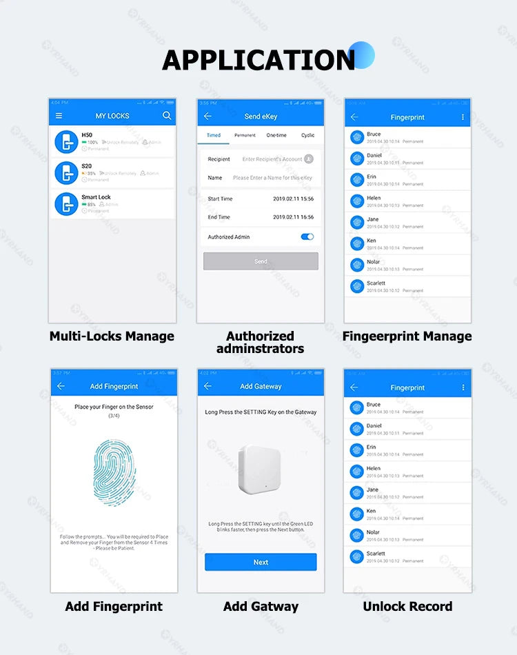 Smartkey Lock Box Home Key Wireless Smart-lock Box Electronic Key Box App Digital Code Bluetooth Key Safe Padlock for Host